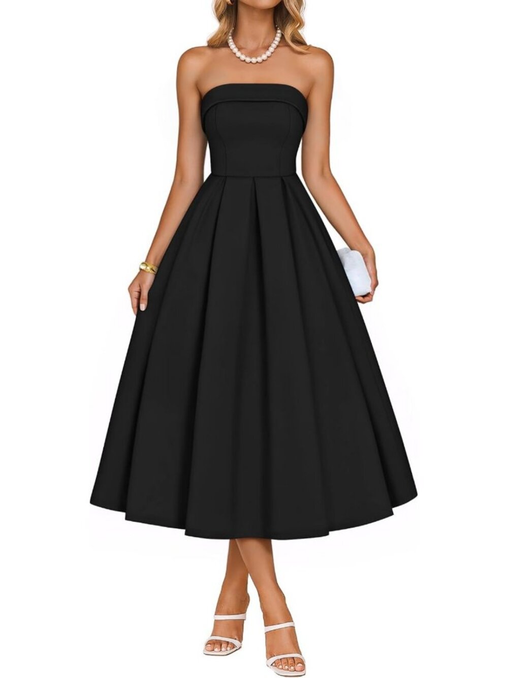 Chic Summer Strapless Cocktail Dress for Women - Perfect Party & Event Wear